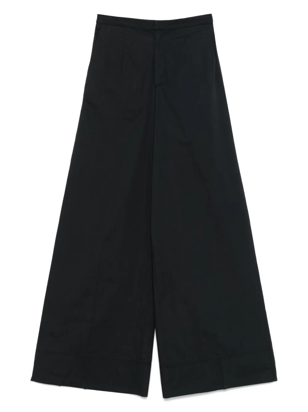 Forte Broek met wijde pijpen Zwart