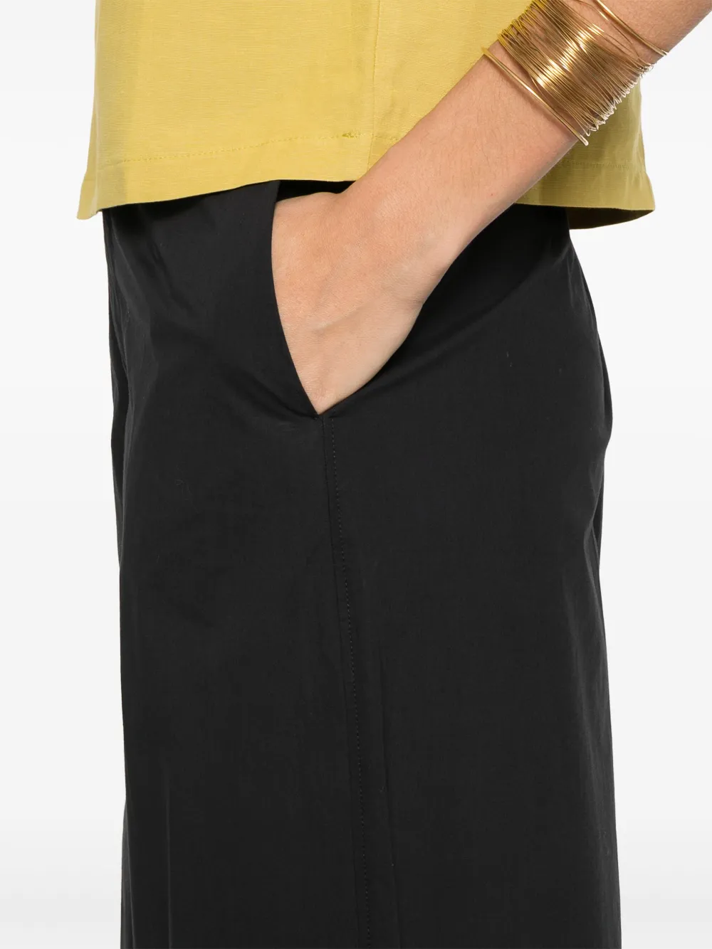Shop Forte Forte Cotton Wide-leg Trousers