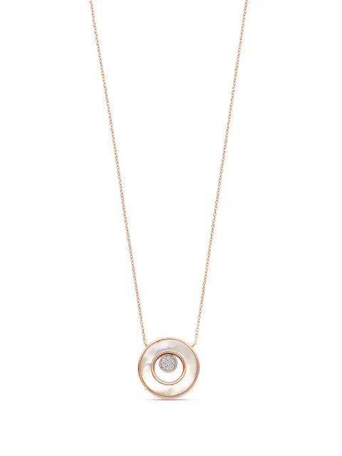 Tirisi 18kt Amsterdam Rotgoldhalskette mit Malachit und Diamanten