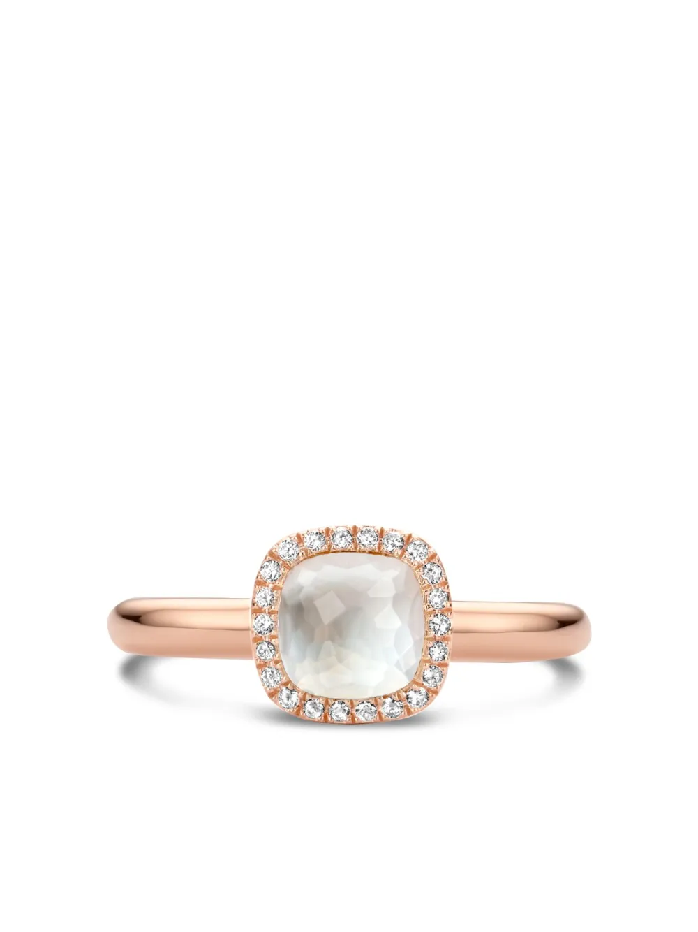 Tirisi Anello Milano Sweeties in oro rosa 18 carati con diamanti | rosa | Image 1