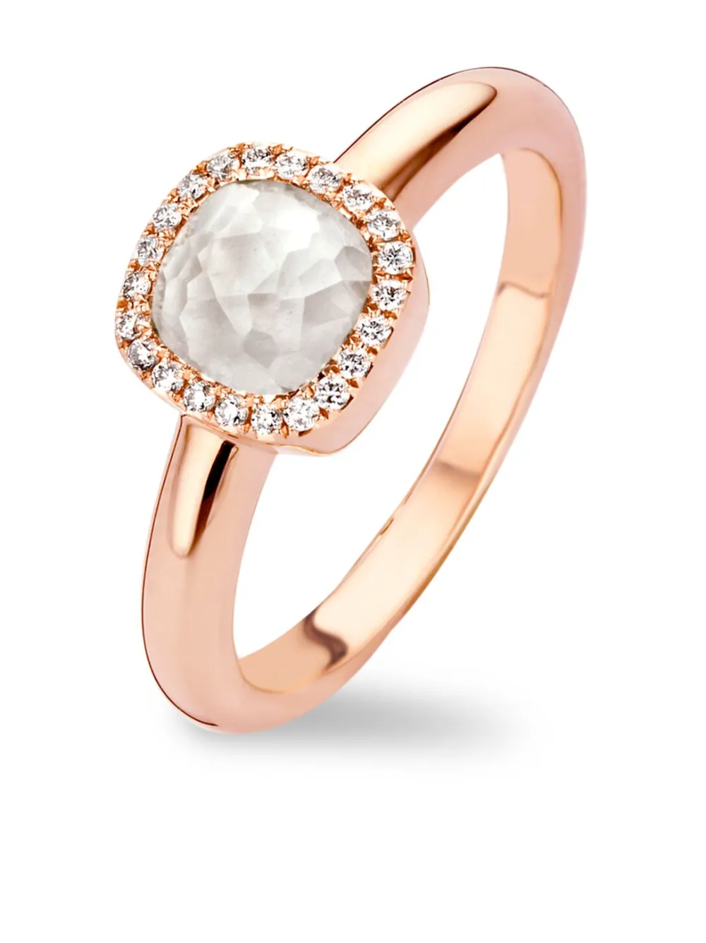 Tirisi Anello Milano Sweeties in oro rosa 18 carati con diamanti | Anelli di alta gioielleria | Image 3
