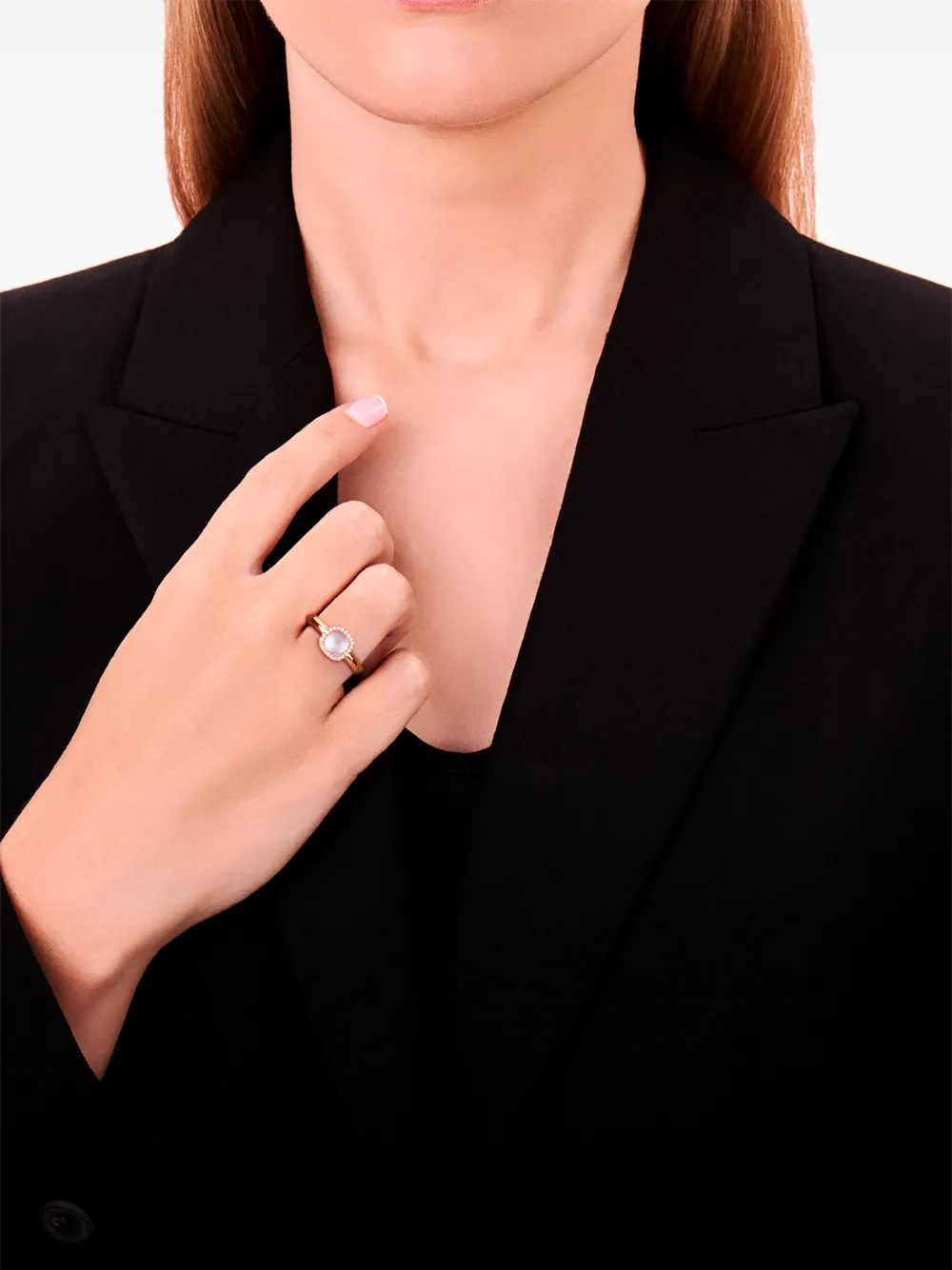 Tirisi Anello Milano Sweeties in oro rosa 18 carati con diamanti | Image 2