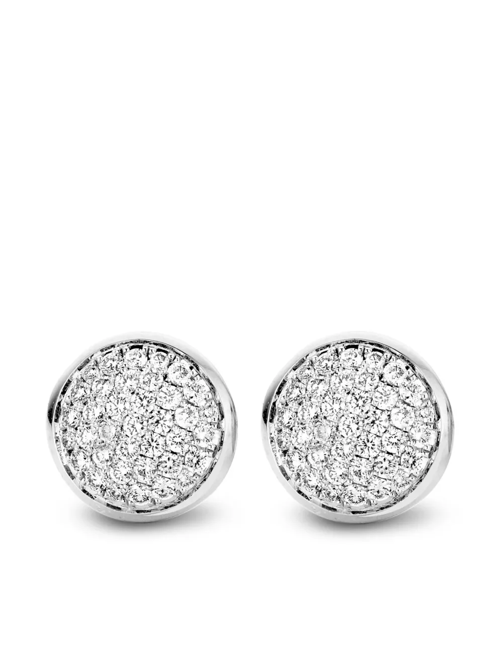Tirisi 18kt white gold diamond stud earrings - Argento
