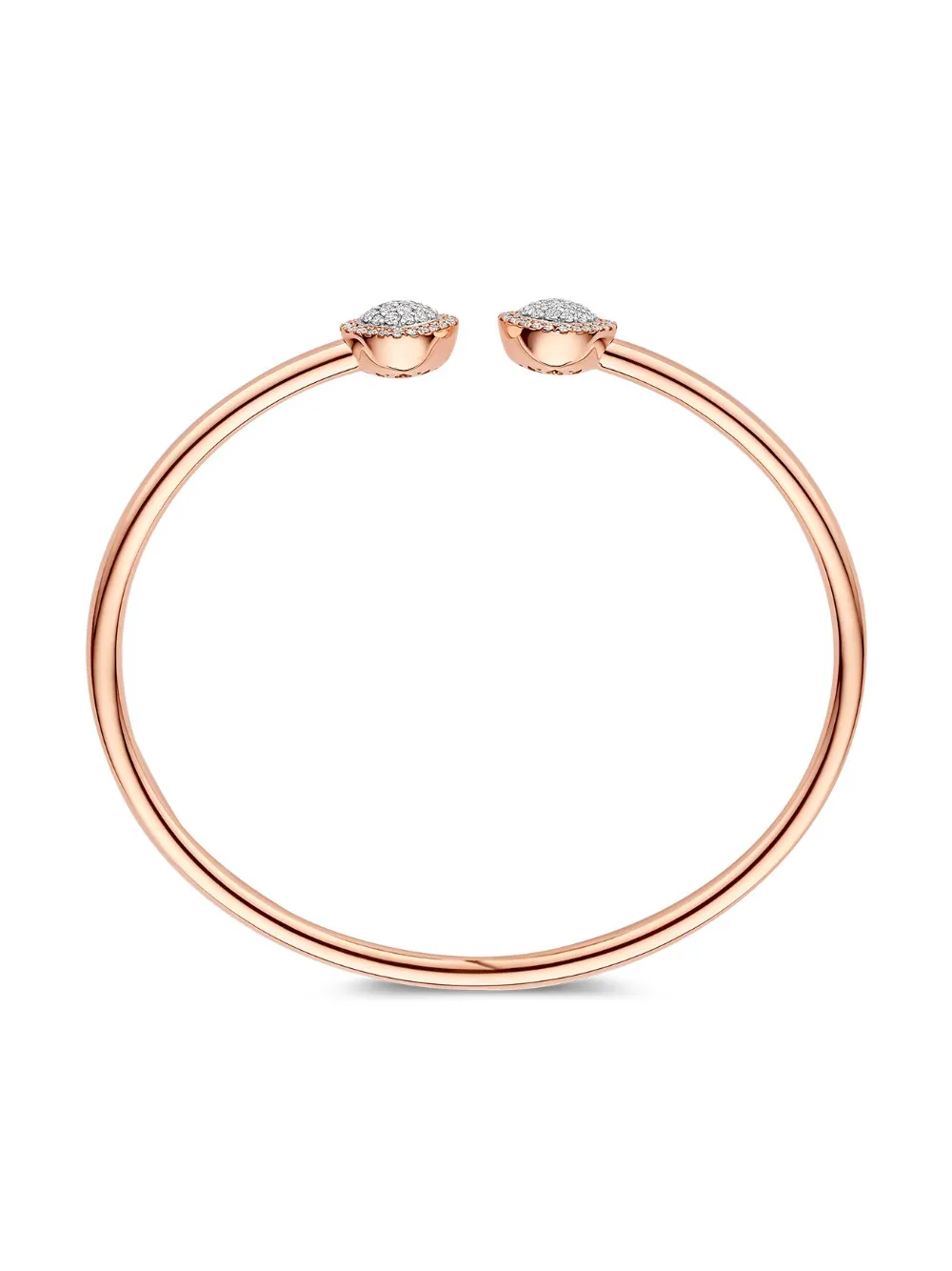 Tirisi Bracciale rigido Milano Sweeties in oro rosa 18 carati con diamanti | Bracciali | Image 3