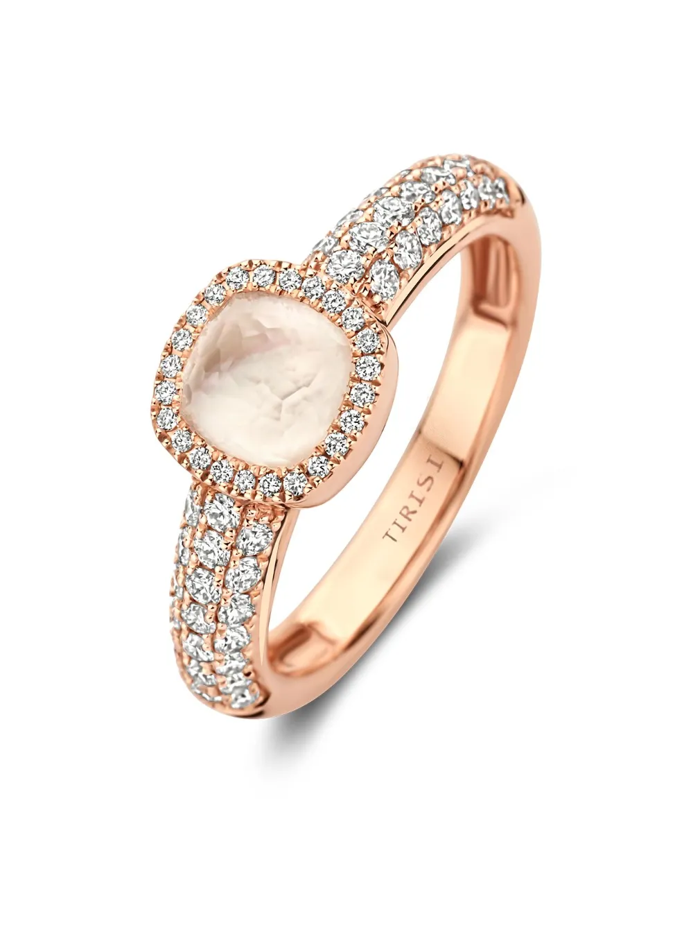 Tirisi Anello Milano Sweeties in oro rosa 18 carati con diamanti | Image 2