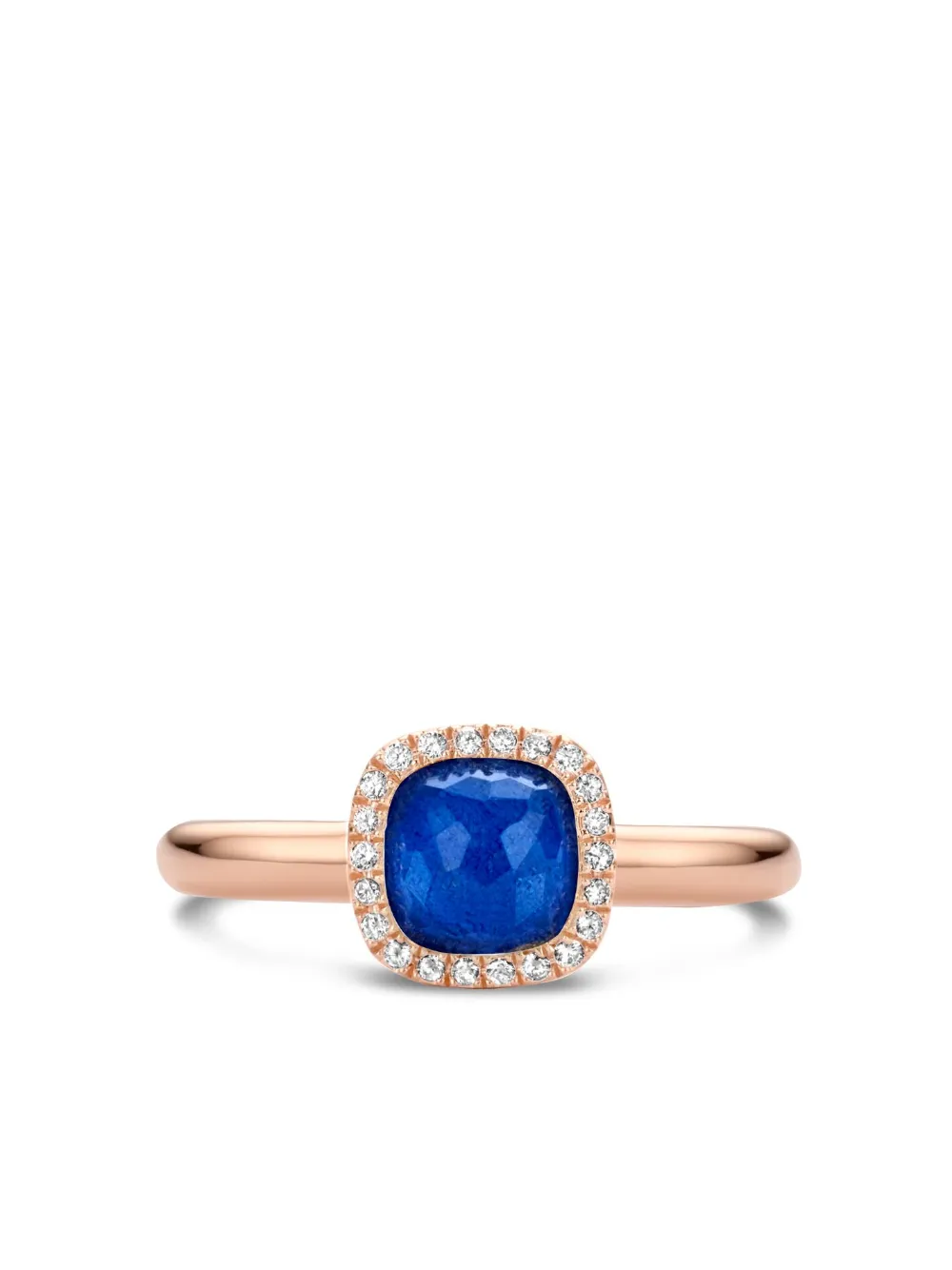 Tirisi Anello in oro rosa 18 carati con zaffiri e diamanti | rosa | Image 1