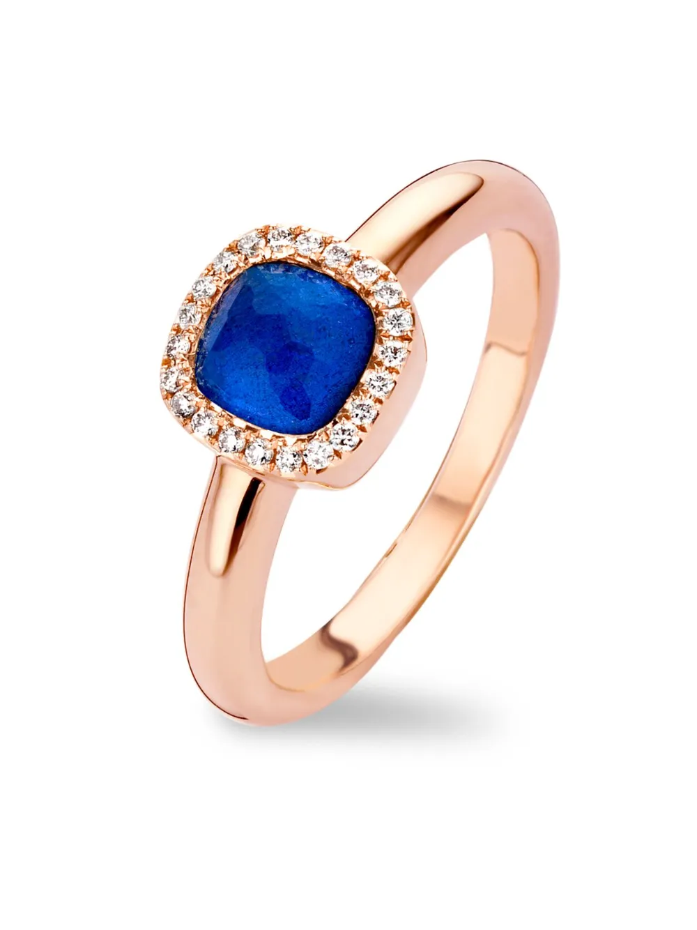Tirisi Anello in oro rosa 18 carati con zaffiri e diamanti | Anelli di alta gioielleria | Image 3