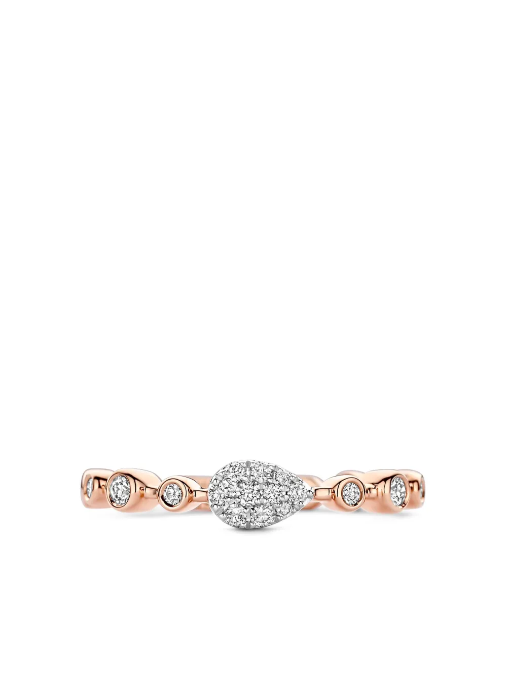 Tirisi Anello Venice Exclusive in oro rosa 18 carati con diamanti | rosa | Image 1