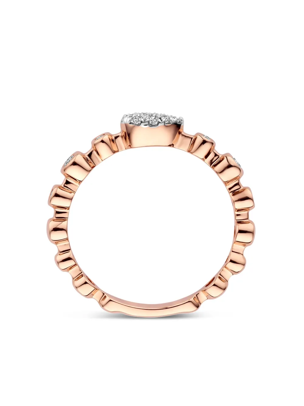 Tirisi Anello Venice Exclusive in oro rosa 18 carati con diamanti | Anelli di alta gioielleria | Image 3
