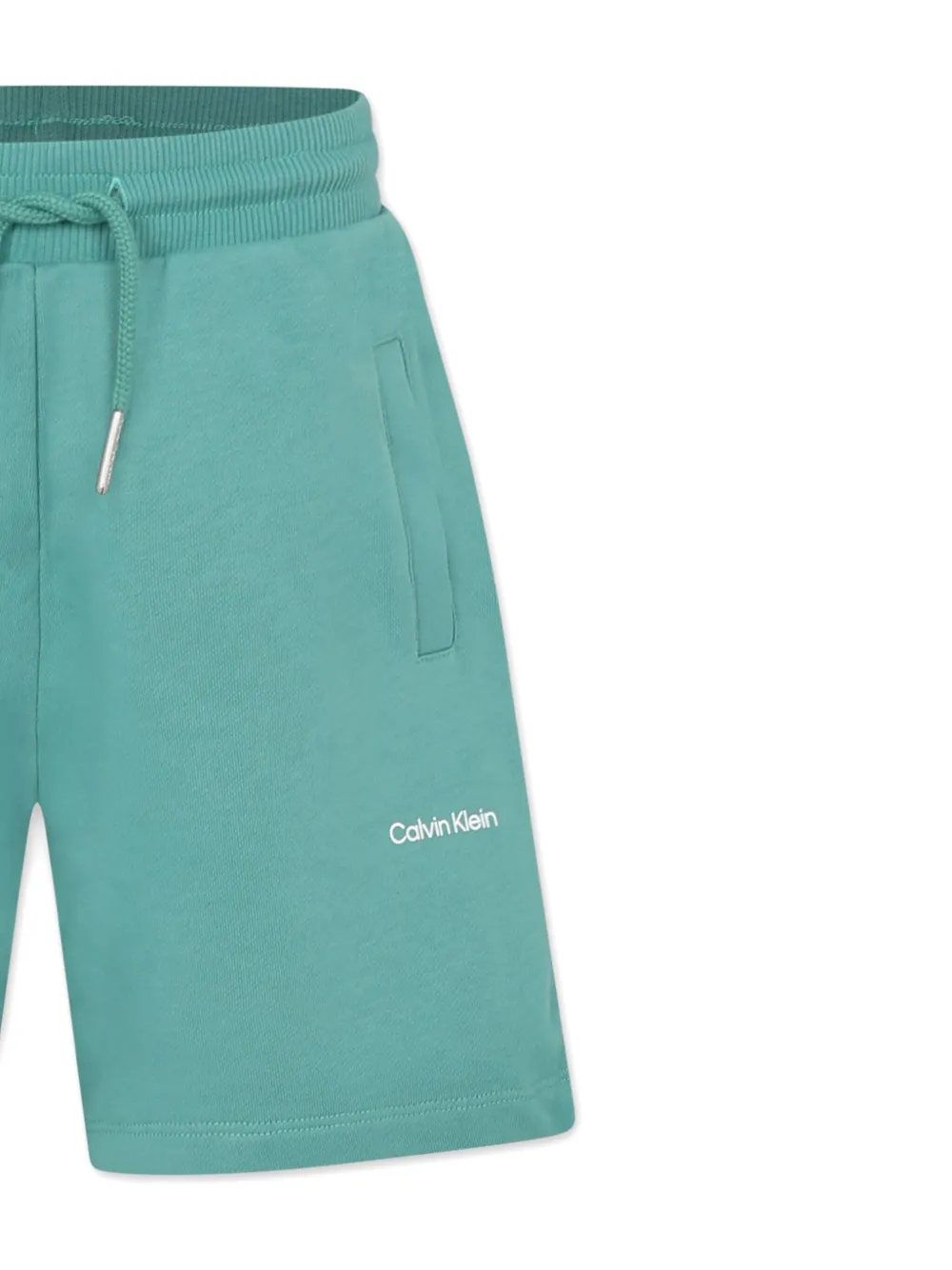 Calvin Klein Kids Katoenen shorts Groen