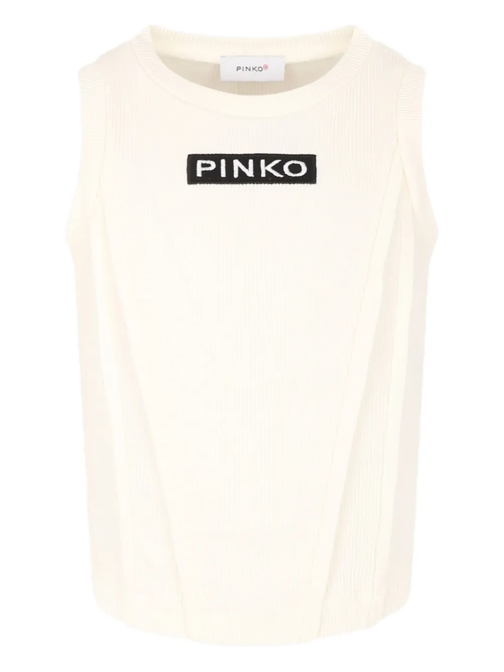 Pinko Kids Tanktop met logopatch Wit