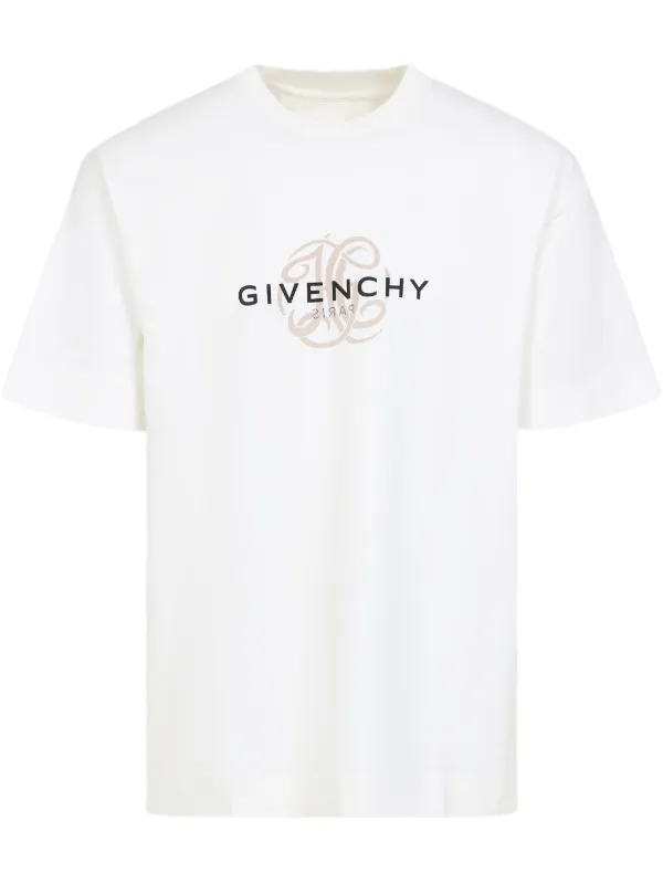 【送料&関税込】Givenchy Logo T-shirt GIVENCHY Logo-Embroidered Cotton-Jersey T-Shirt for Men | MR