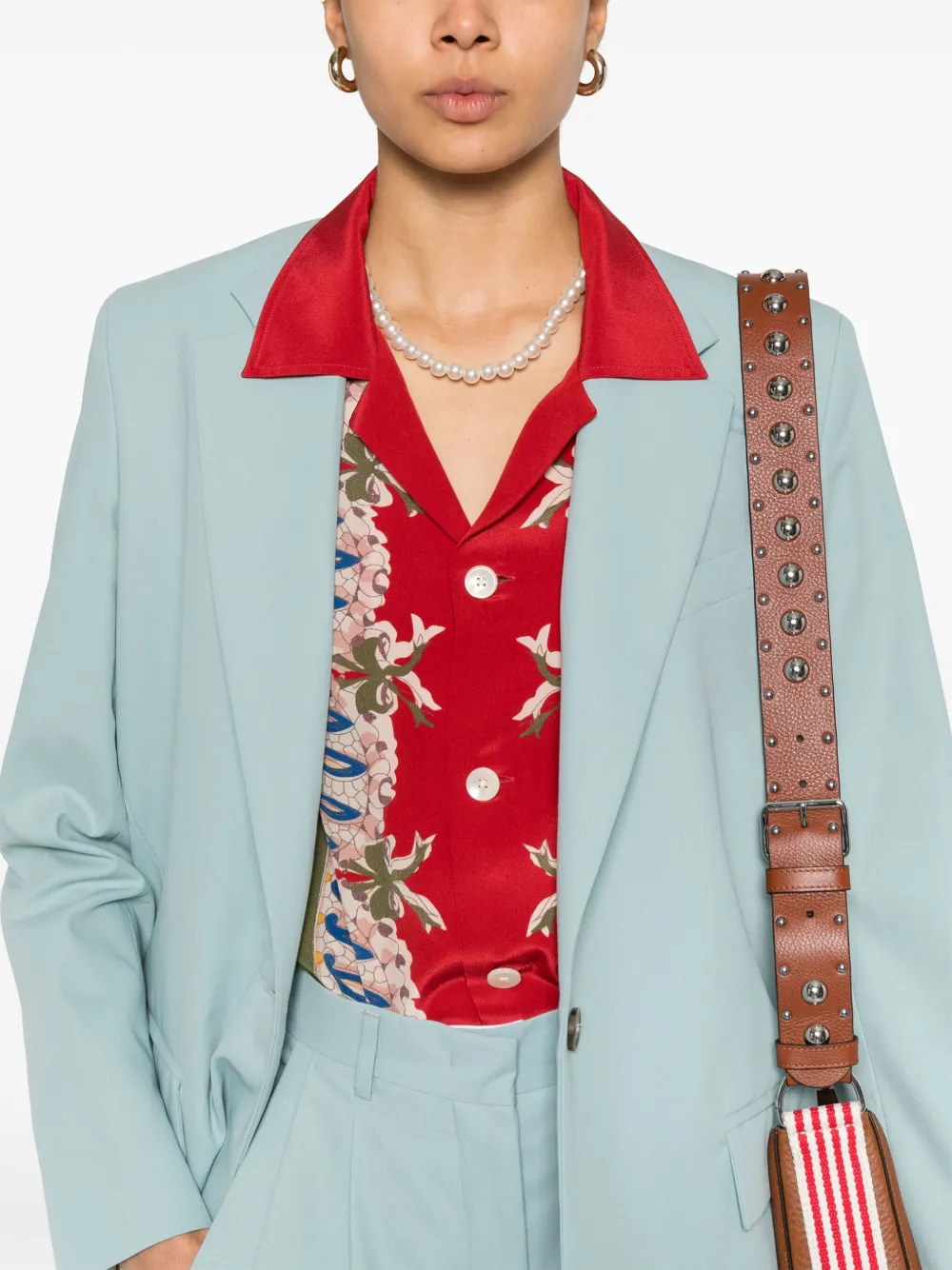 A Paper Kid Blazer met enkele rij knopen Groen