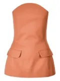 Ioana Ciolacu corset-style top - Brown