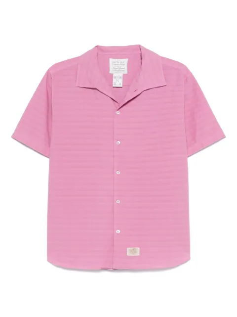 RANRA camisa con rayas estampadas