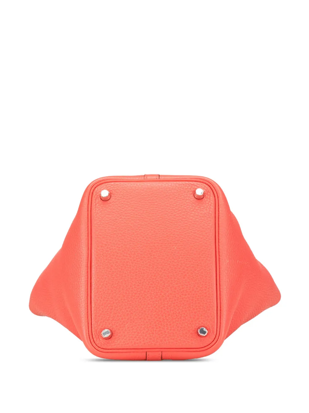 Pre-owned Hermes 2021 Clemence Picotin Lock 18 Handbag In Orange