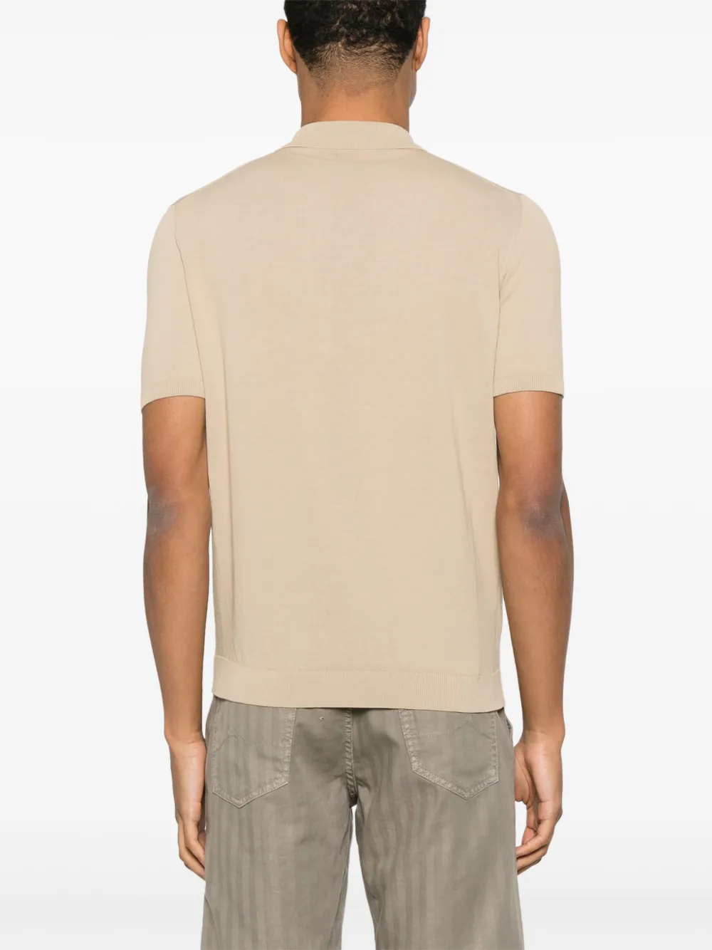 Roberto Collina Katoenen poloshirt Beige
