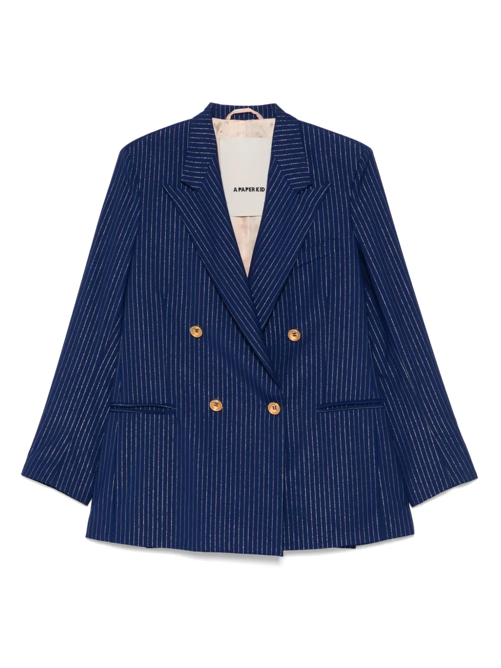 A Paper Kid pinstriped blazer | Blue | Image 1
