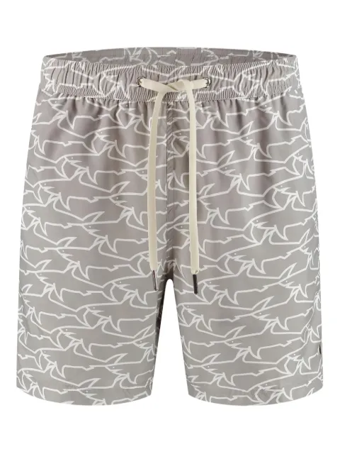 Paul & Shark shorts de playa con tiburones estampados