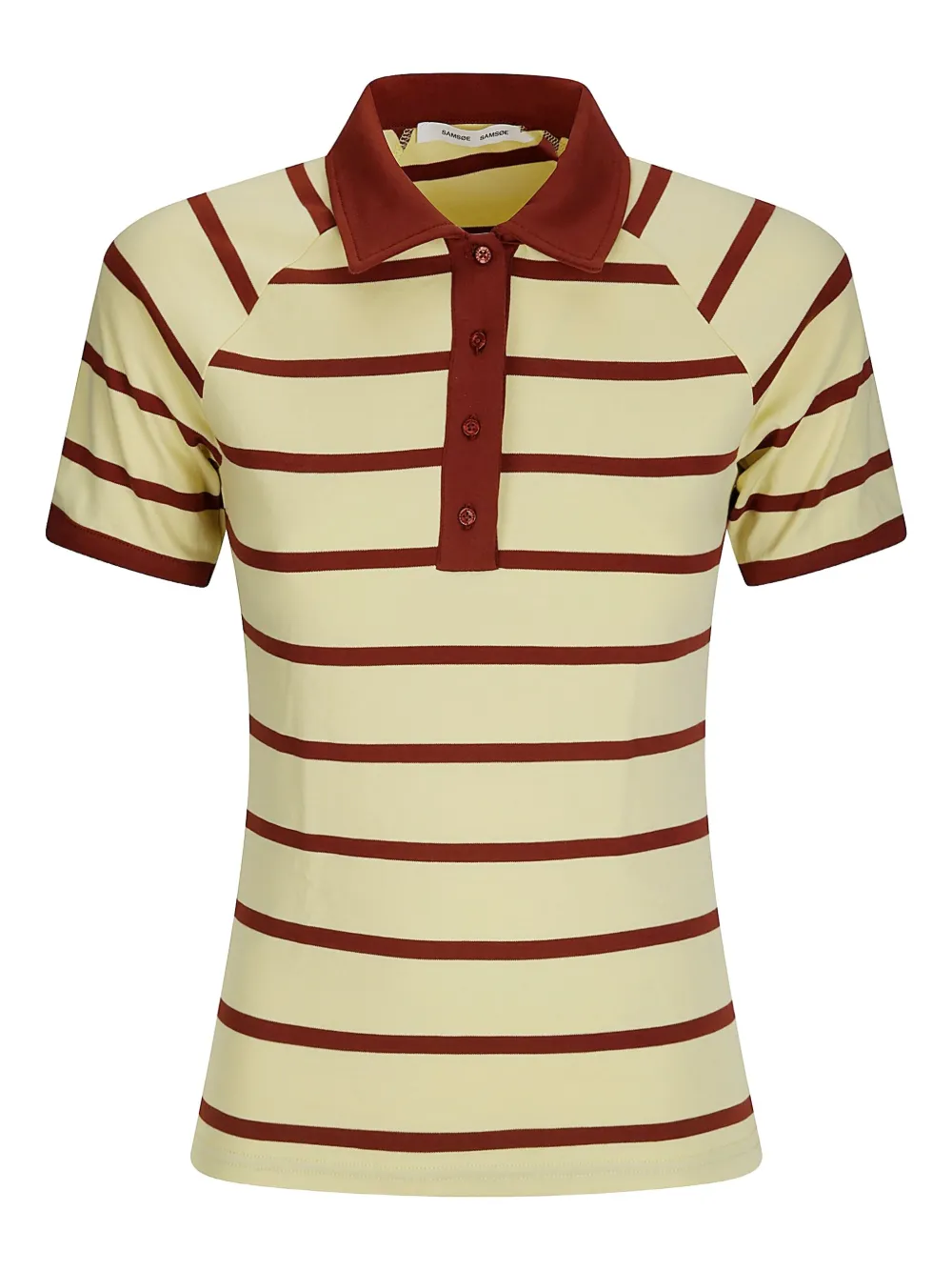 SAMSOE SAMSOE Gestreiftes Samy Poloshirt - Gelb