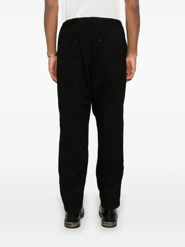 ヨウジヤマモト　定番コットンパンツ Yohji Yamamoto コットンパンツ | ブラック | FARFETCH JP