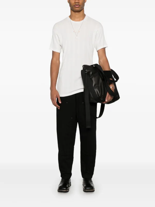 ヨウジヤマモト　定番コットンパンツ Yohji Yamamoto コットンパンツ | ブラック | FARFETCH JP