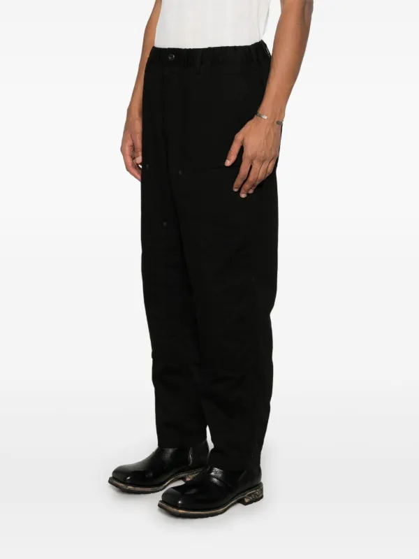 ヨウジヤマモト　定番コットンパンツ Yohji Yamamoto コットンパンツ | ブラック | FARFETCH JP