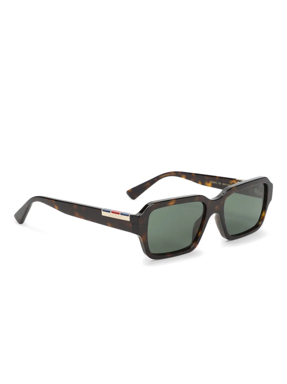 Gucci Eyewear Bril met rechthoekig montuur Bruin