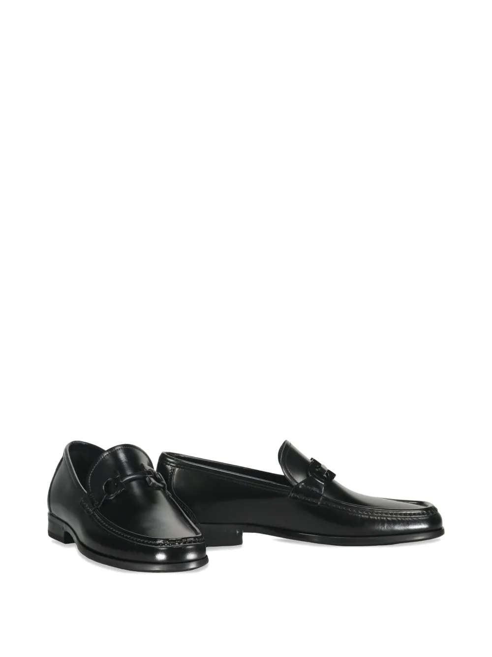 Ferragamo Grandioso gancini-detailed loafers Black