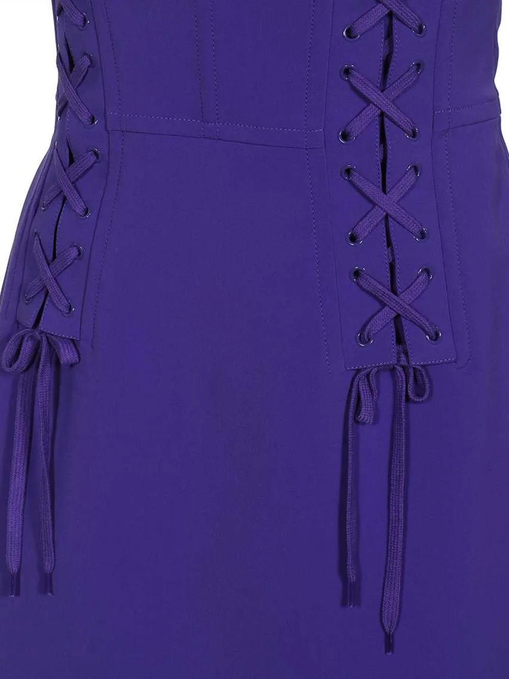 Moschino Midi-jurk met korset stijl Paars