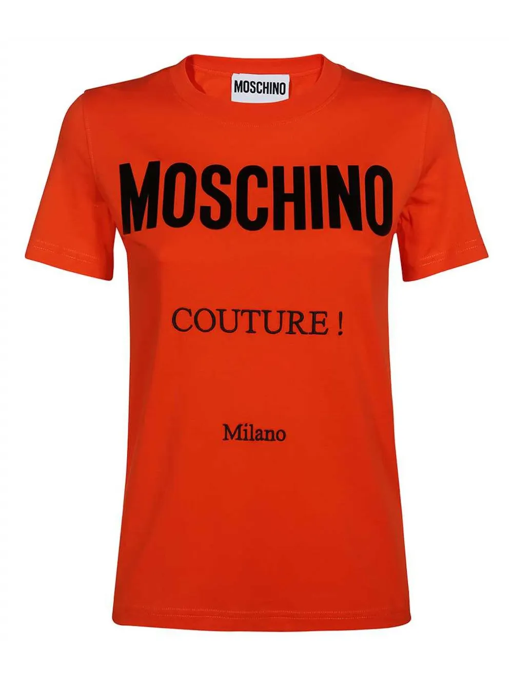 Moschino logo-print T-shirt Rood