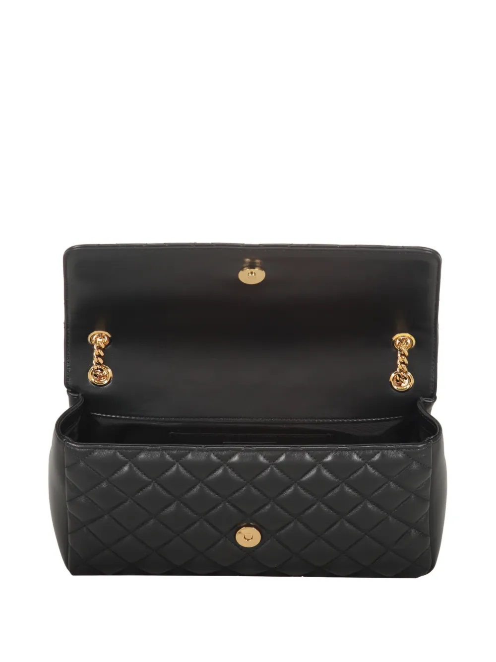 Versace Gewatteerde crossbodytas Zwart