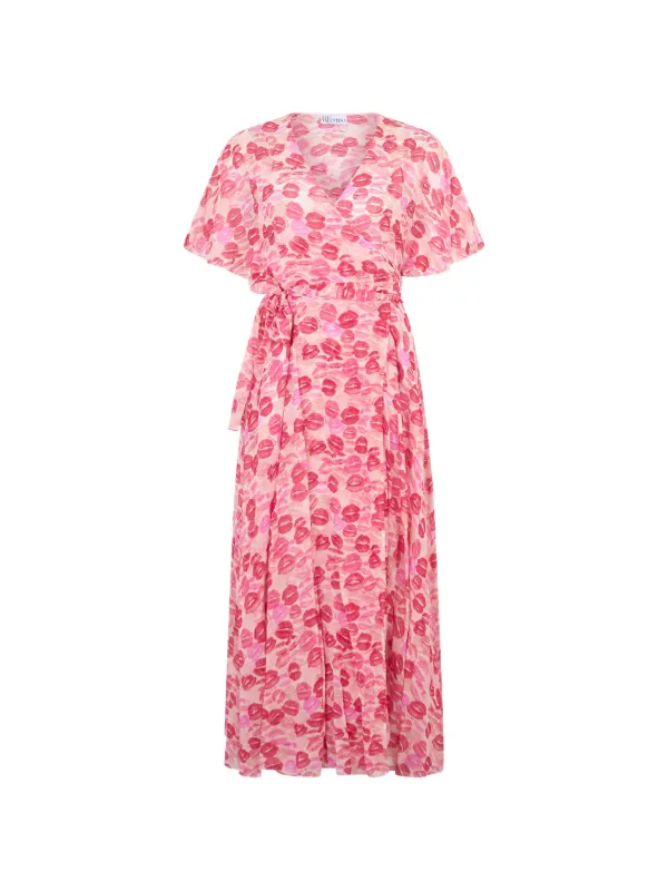 valentino pink floral dress RED VALENTINO Women's Long dress - Pink