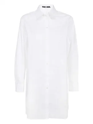 売れ筋商品|||カールラガーフェルド カットソー トップス レディース Women's Embellished Bib Shirt White レディース Tシャツ | KARL LAGERFELD