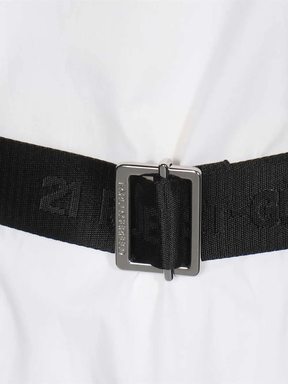 Karl Lagerfeld Katoenen shirtjurk Wit