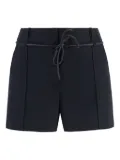 Yves Salomon high-waist shorts - Blue