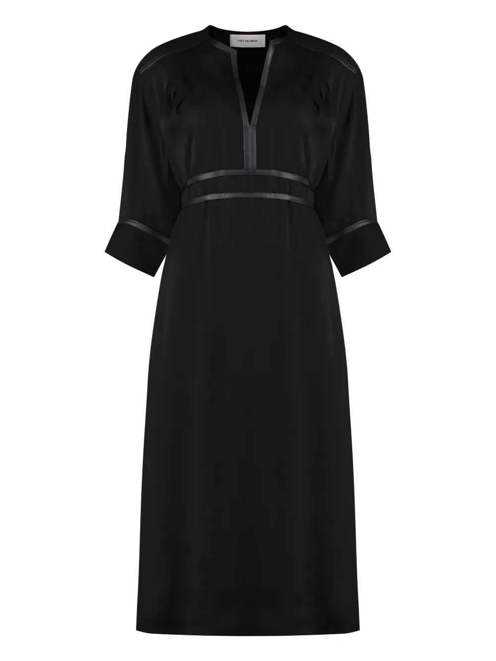 crepe midi dress