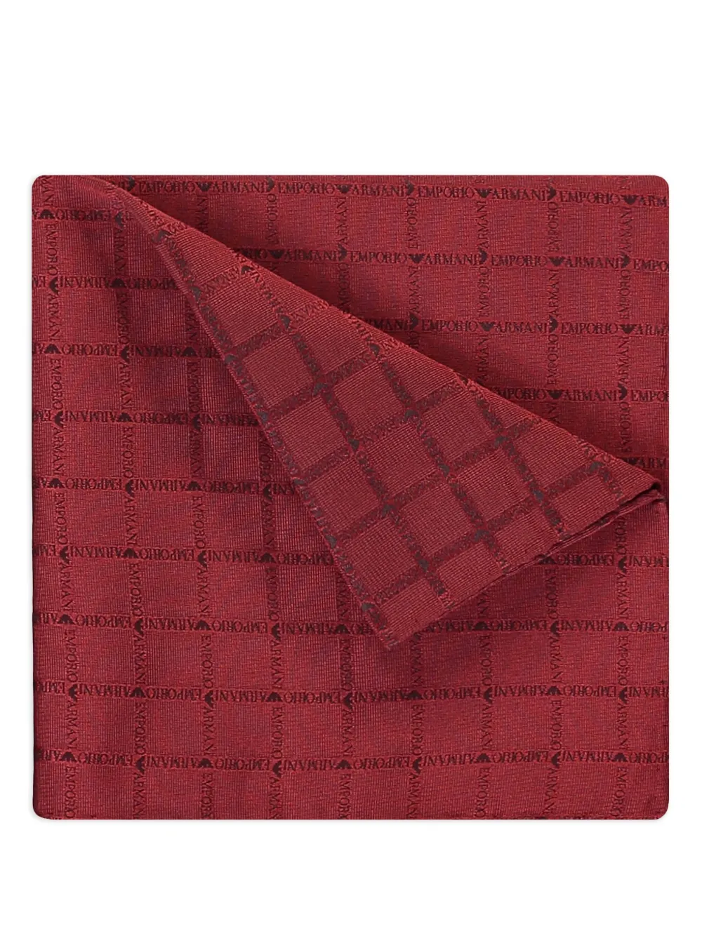 Emporio Armani hemmed handkerchief | Red | Image 1