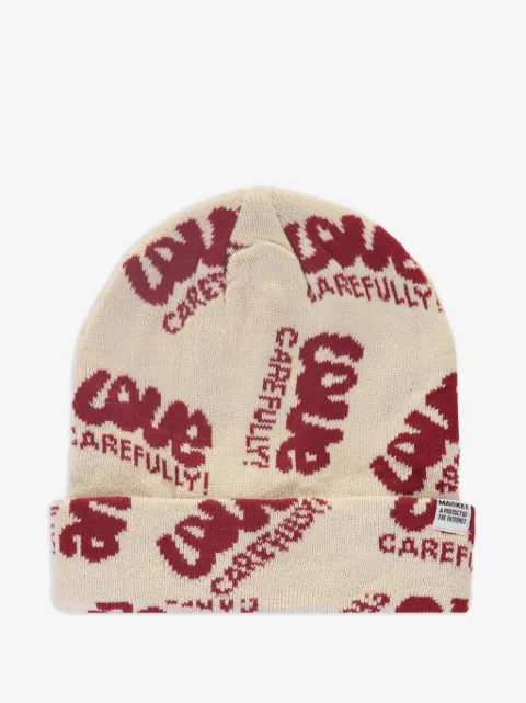 MARKET intarsia-pattern beanie