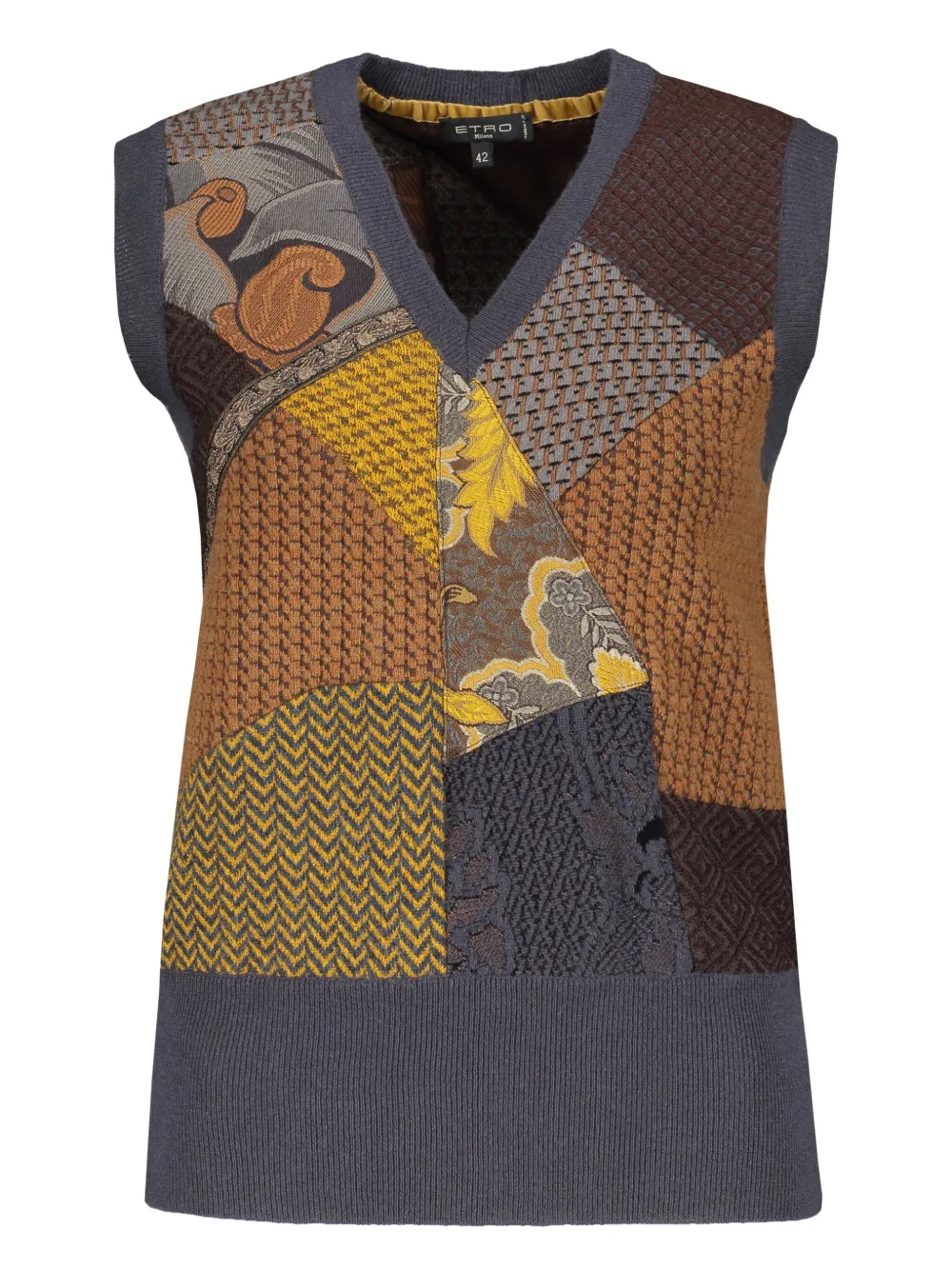 ETRO Gebreide spencer Grijs