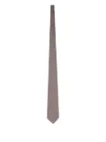 Zegna geometric-pattern tie - Brown