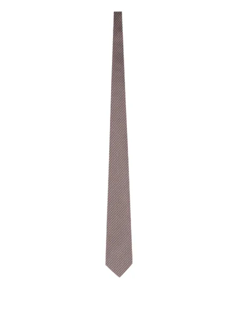 Zegna geometric-pattern tie
