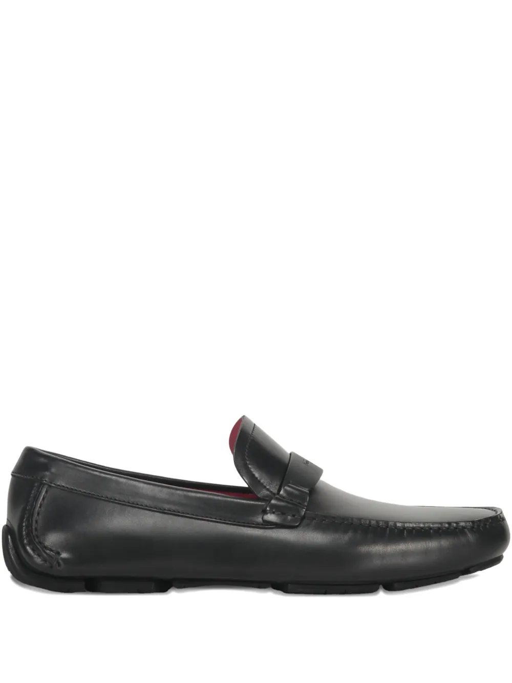 Ferragamo leather loafers Black