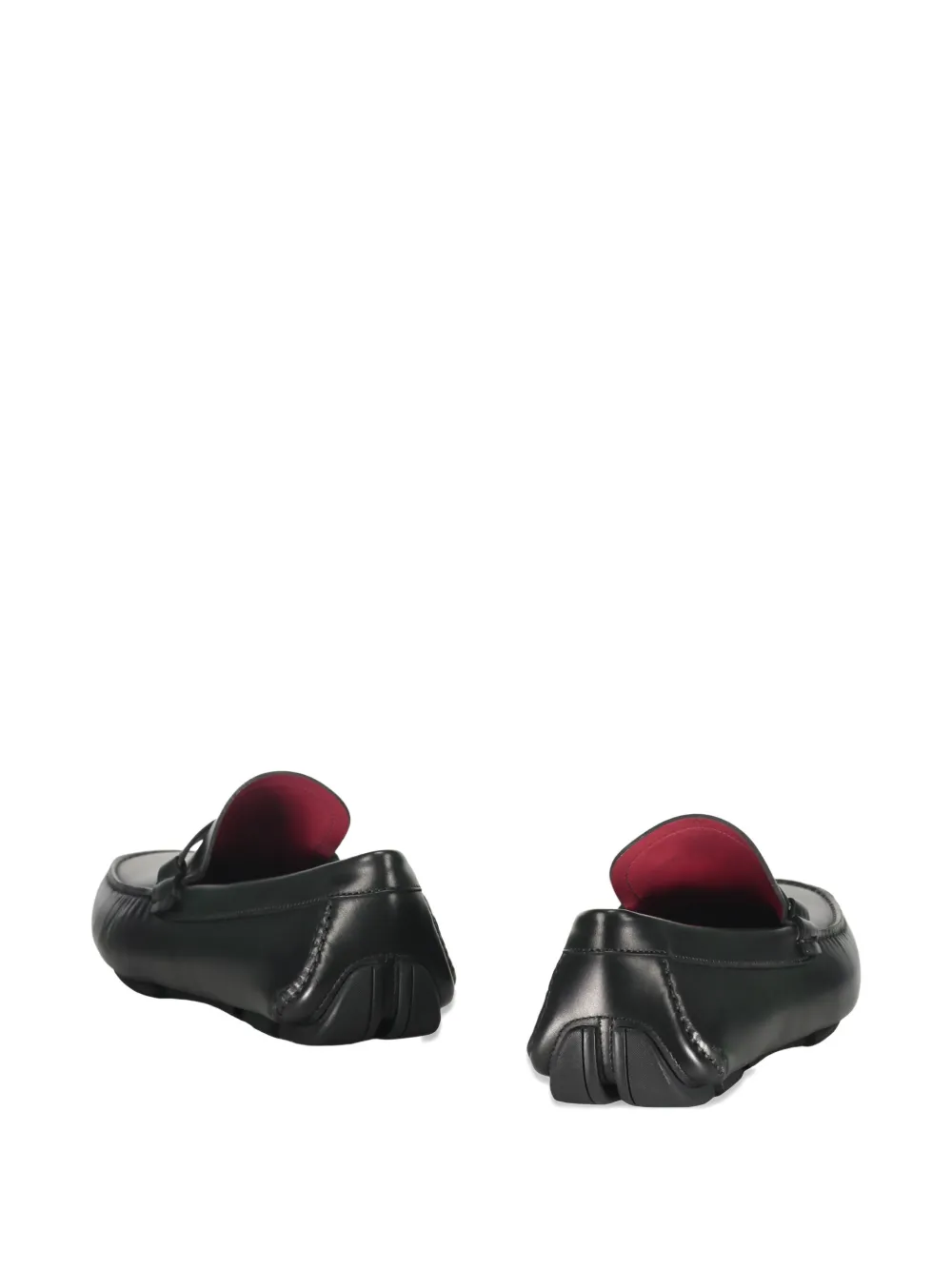 Ferragamo leather loafers Black