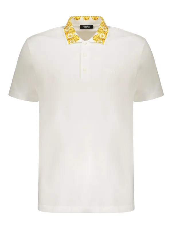 Versace ヴェルサーチェ ホワイト ポロシャツ Versace ポロシャツ | ホワイト | FARFETCH JP