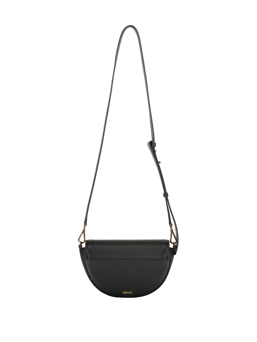 Versace Leren crossbodytas Zwart