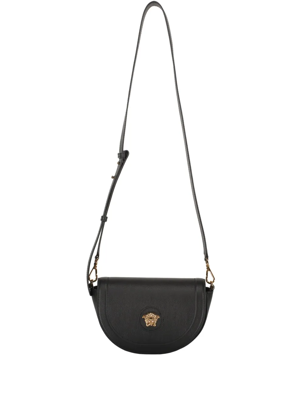 Versace レザー ショルダーバッグ - ブラック Versace レザー ショルダーバッグ - ブラック