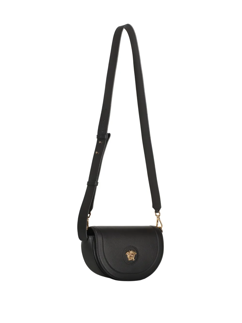 Versace Leren crossbodytas Zwart