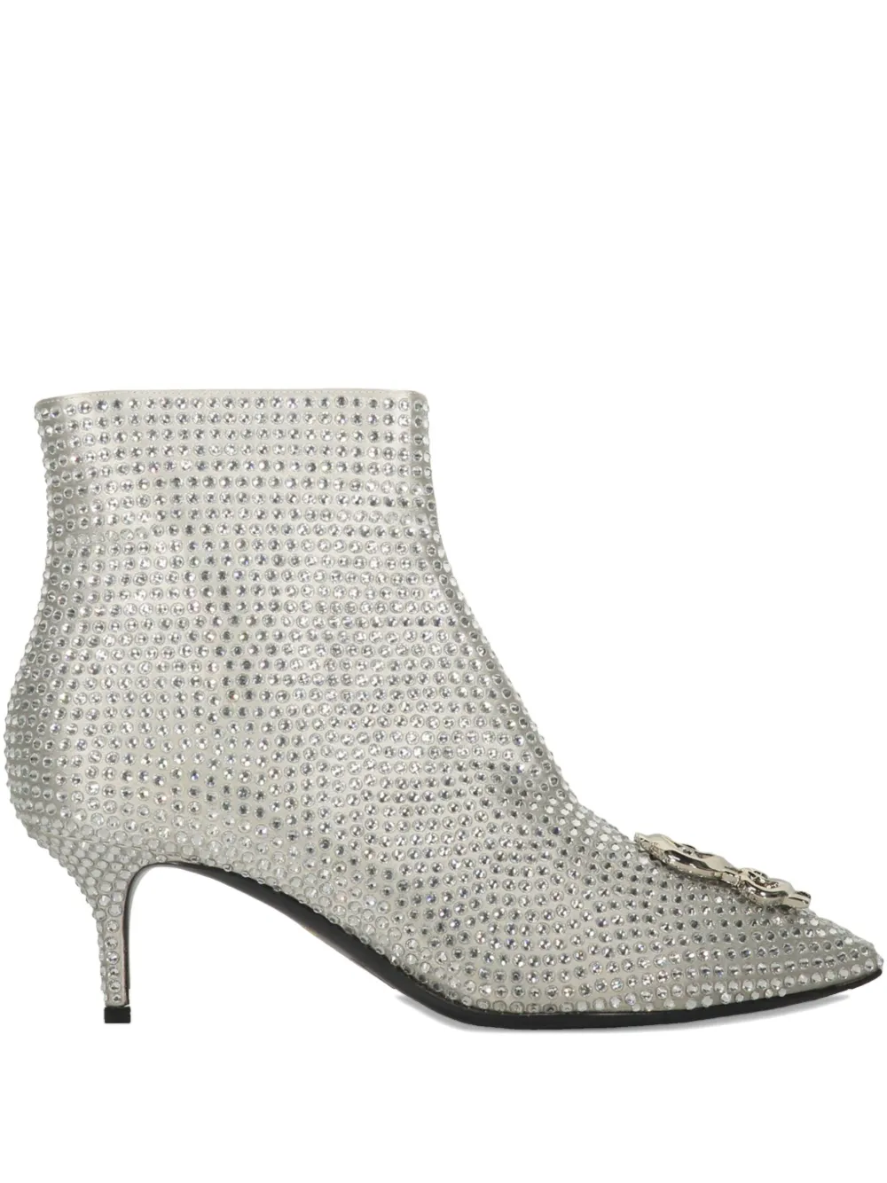 Moschino 60mm Crystal-embellished Kitten-heel Ankle Boots