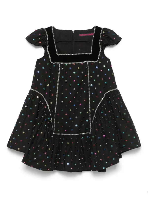 【関税込み】Chopova Lowena ブラック Jessie ミニワンピース Chopova Lowenaのブラック Jessie ミニワンピースがセール中